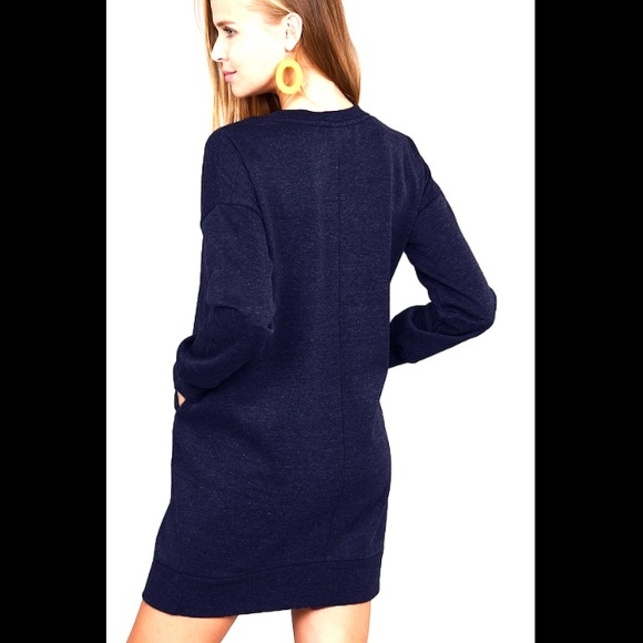 🍁JUST IN 🍁Navy Blue Long Sleeve Sweater Dress - Picture 4 of 7